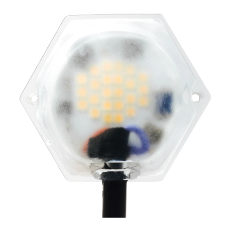 MÓDULO LED 230VAC HEXAGONAL IP65 DIFUSO 10W 3000K CRI90 100°