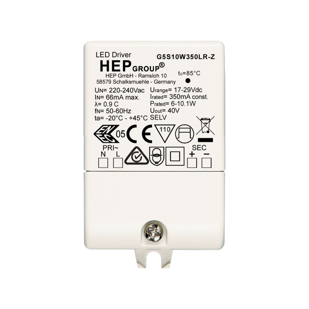 DRIVER LED CC 10W 350mA NON DIMMABLE | G5S10W350LR