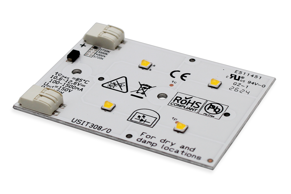 MÓDULO LED 4 LEDS 8-13W 4000K CRI80 70X50MM