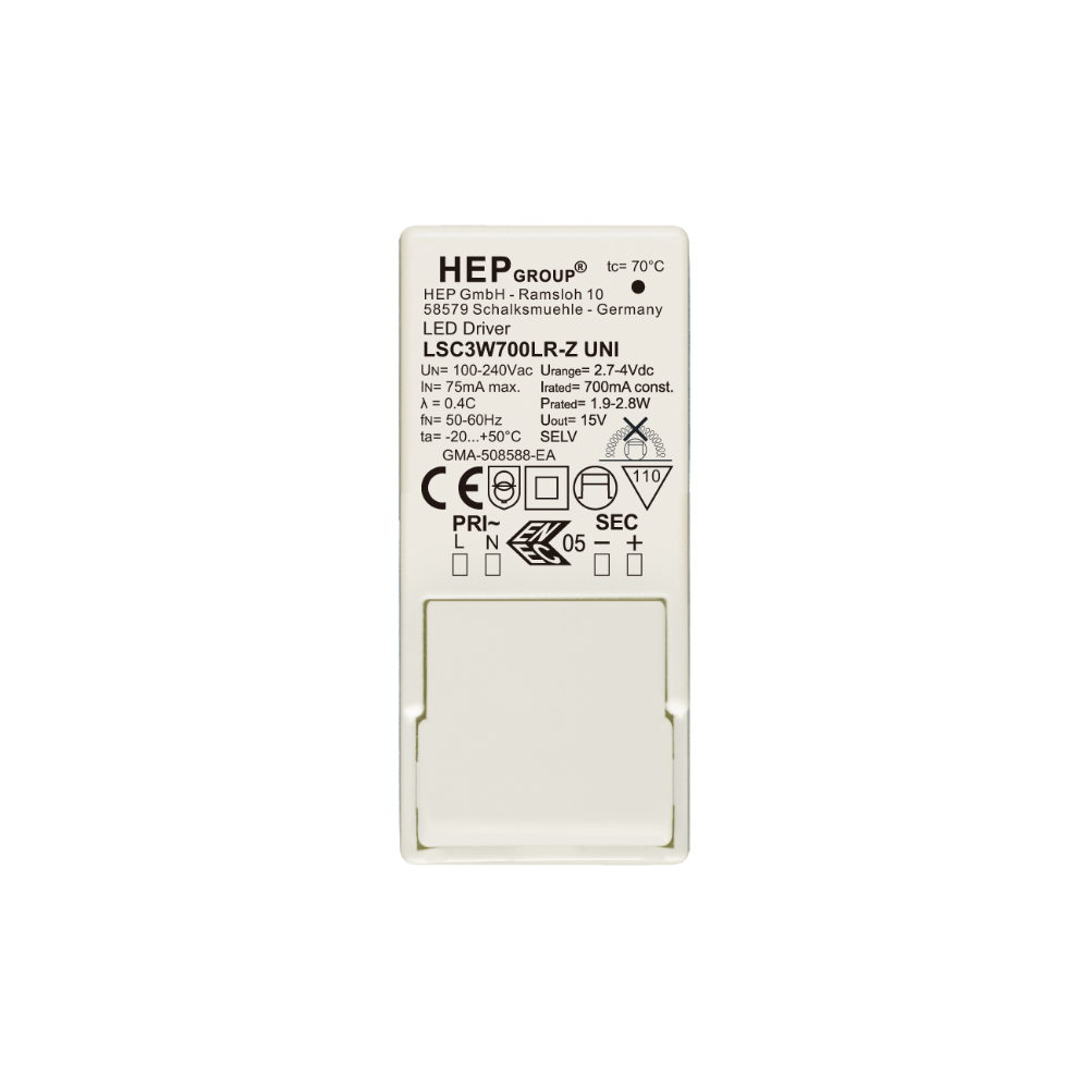 DRIVER LED CC 3W 350mA NON-DIMMABLE | LSC3W350LR-Z