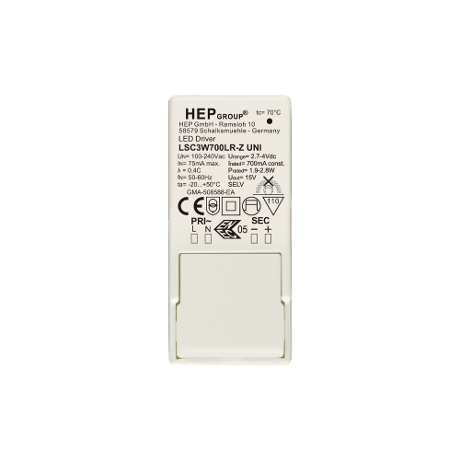 DRIVER LED CC 3W 350mA NON-DIMMABLE | LSC3W350LR-Z
