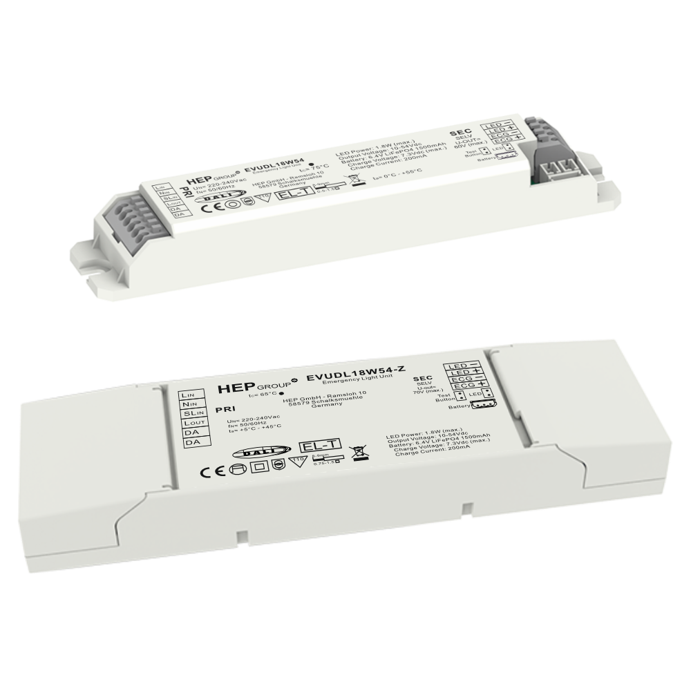 UNIDAD DE EMERGENCIA DRIVER LED CC 1.8W 10-54V DIMMABLE DALI-2 | EVUDL18W54-Z