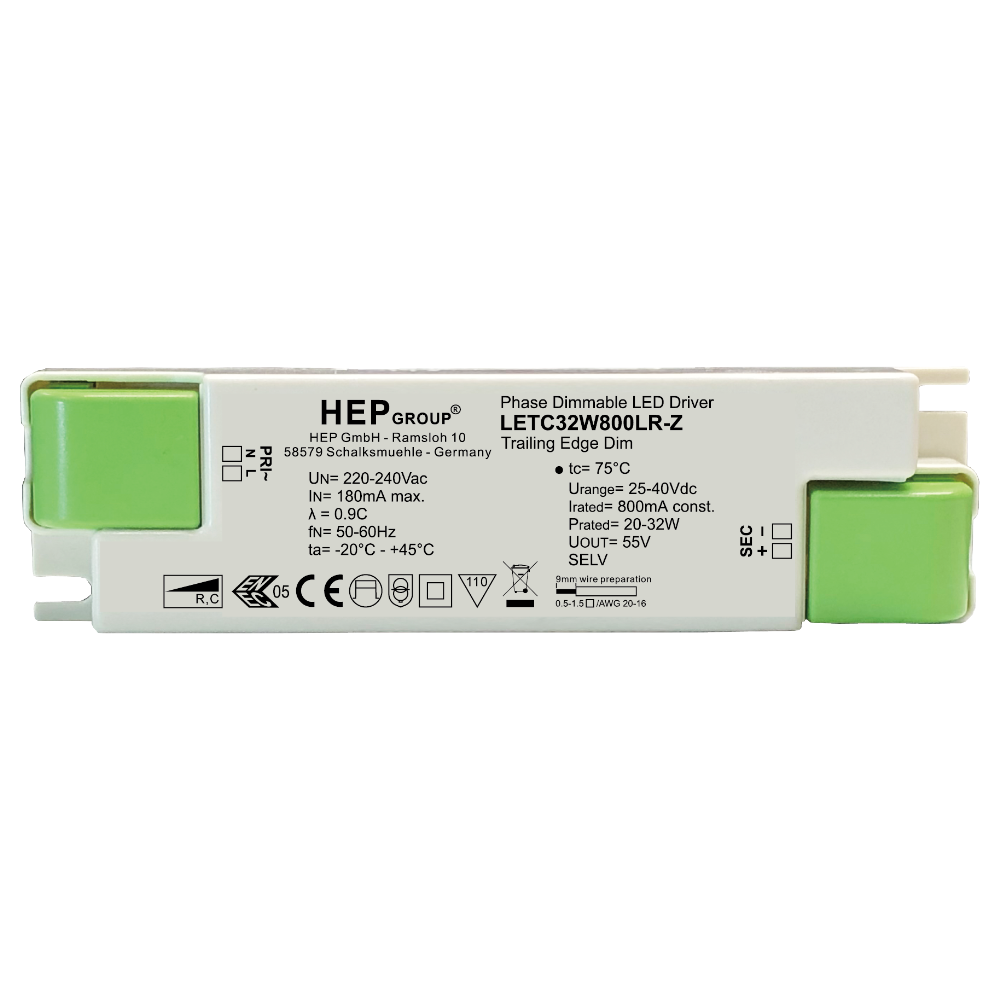 LED DRIVER CC 32W 700mA DIMMABLE TRIAC | LETC32W700LR-Z