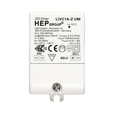 DRIVER LED CC 350mA NON-DIMMABLE | LIVC1A-Z