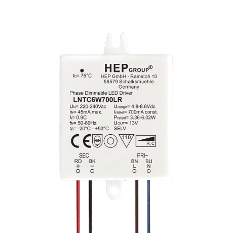 DRIVER LED CC 6W 350mA DIMMABLE TRIAC | LNTC6W350LR