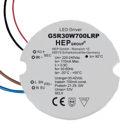 DRIVER LED CC 30W 700mA NON DIMMABLE | G5R30W700LRP