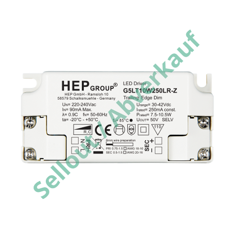 DRIVER LED CC 10W 350mA DIMMABLE TRIAC | G5LT10W350LR-Z