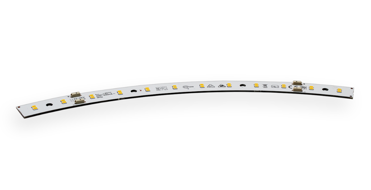 MÒDUL LED LINEAL CURV 24 LEDS 4-12W 4000K CRI90 274.6X18MM