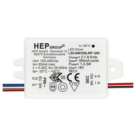 DRIVER LED CC 4W 700mA NON-DIMMABLE | LSC4W700LRP-UL