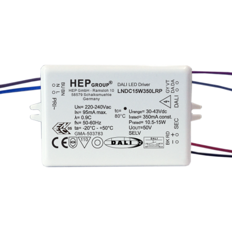 DRIVER LED CC 15W 250mA DIMMABLE DALI-2 DT6 | LNDC15W250LRP