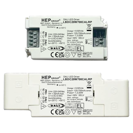 DRIVER LED CC 20W 700mA DIMMABLE DALI-2 DT6 TOUCHDIM DIP-SWITCH | LBDC20W700CALRP