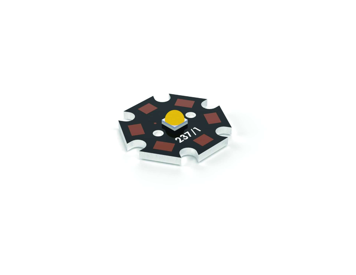 STAR LED MODULE 1 LED 1-2W 3000K CRI90 20X21MM WITH 300MM CABLE