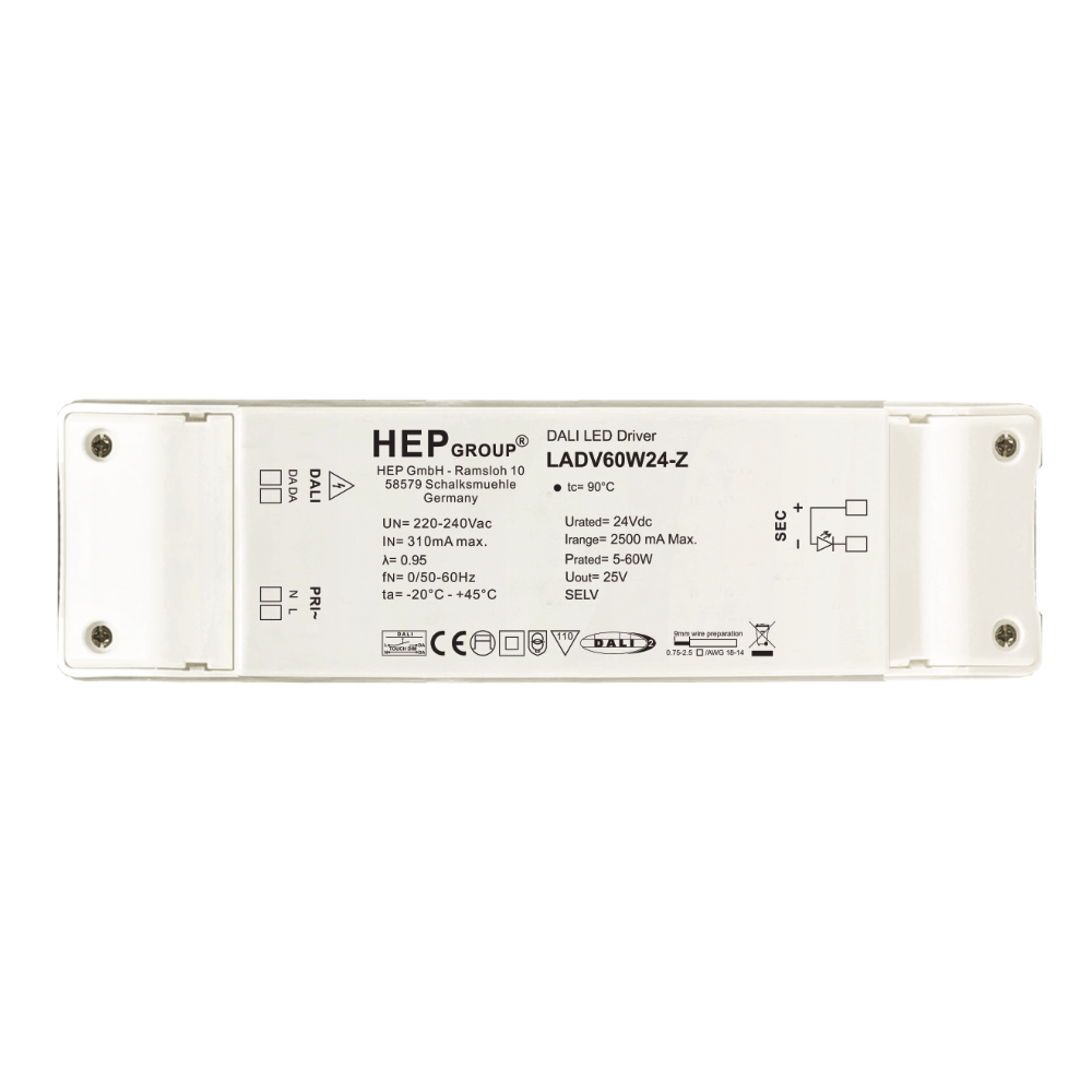DRIVER LED CV 60W 24V DIMMABLE DALI-2 DT6 TOUCHDIM | LADV60W24-Z