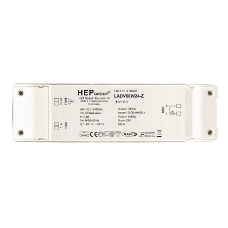 DRIVER LED CV 60W 24V DIMMABLE DALI-2 DT6 TOUCHDIM | LADV60W24-Z