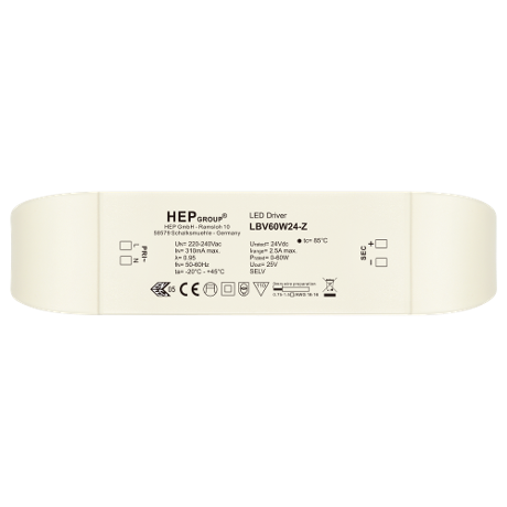 DRIVER LED CV 60W 24V NON-DIMMABLE | LBV60W24-Z