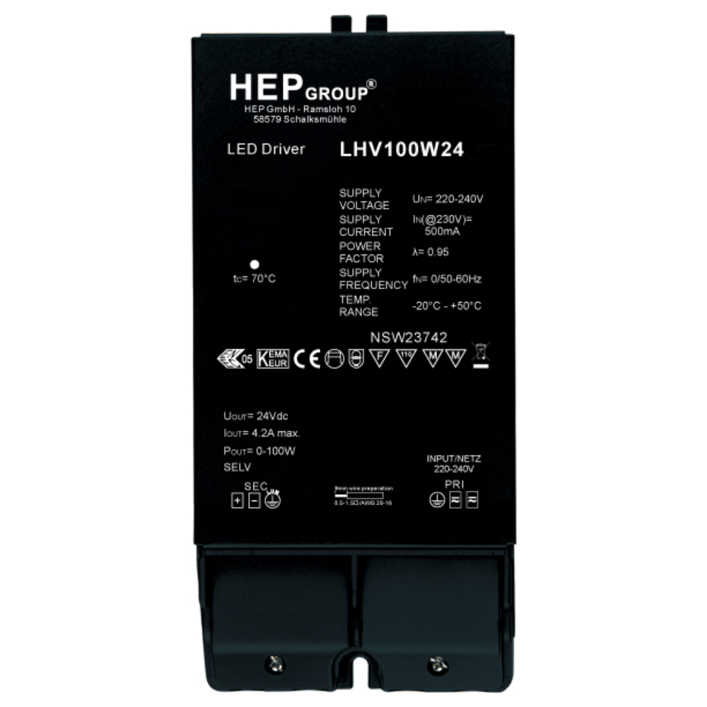 DRIVER LED CV 100W 24V NON-DIMMABLE | LHV100W24