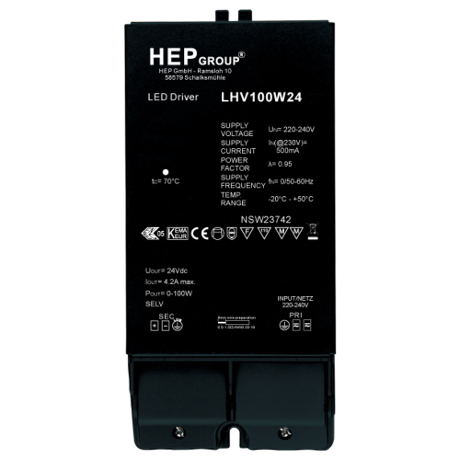 DRIVER LED CV 100W 24V NON-DIMMABLE | LHV100W24