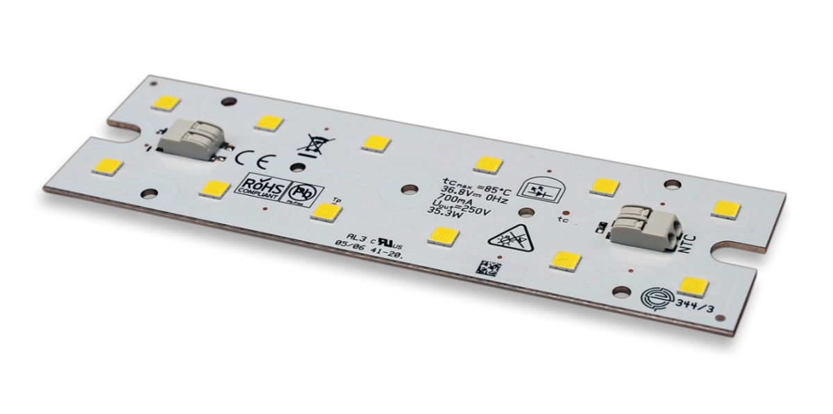LINE LED MODULE 12 LEDS 23-34W 3000K CRI80 147X45MM