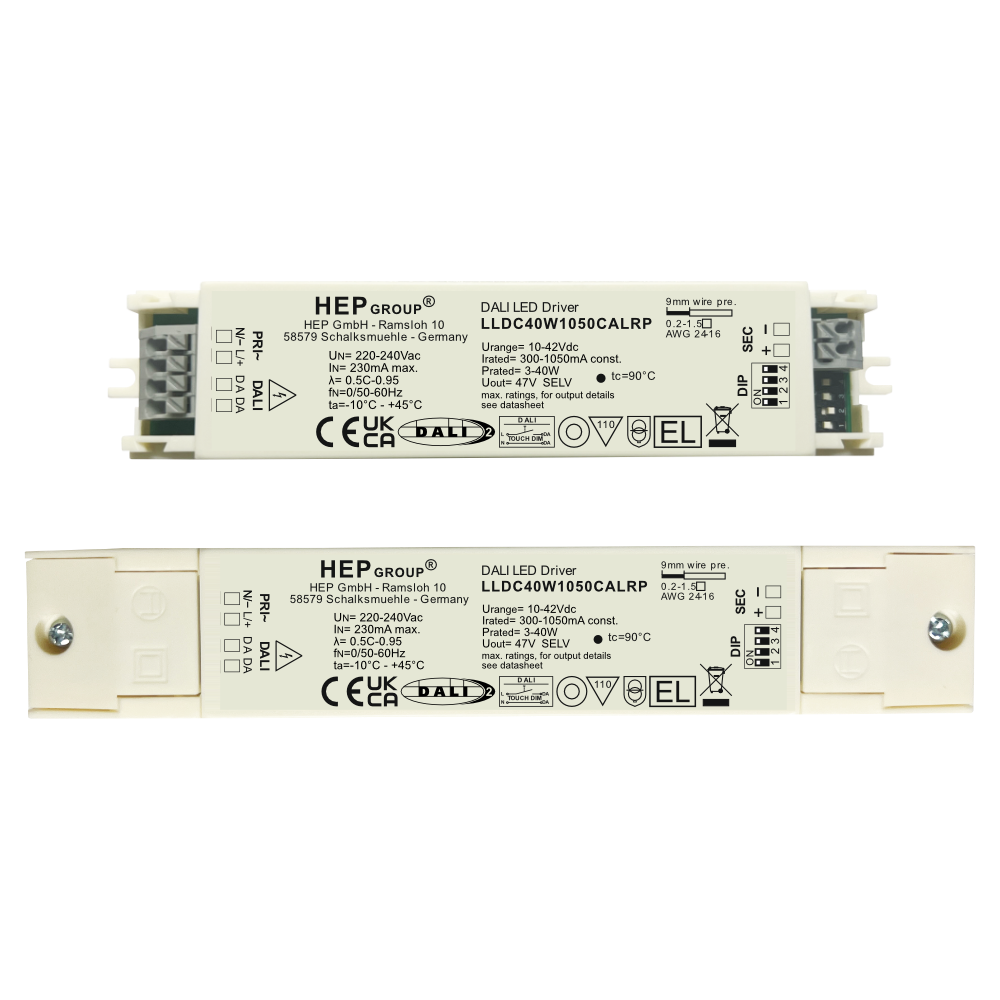 DRIVER LED CC 40W 1050mA DIMMABLE DALI-2 DT6 TOUCHDIM DIP-SWITCH | LLDC40W1050CALRP-Z