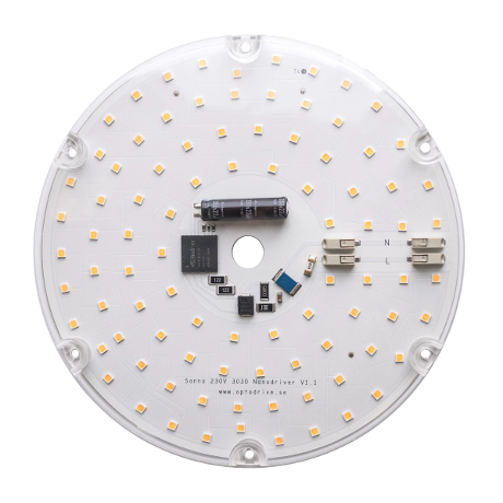 MÓDULO LED 230VAC CIRCULAR 12W 2700K CRI90 Ø158MM 130°