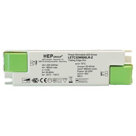 DRIVER LED CC 32W 600mA DIMMABLE TRIAC | LETC32W600LR-Z