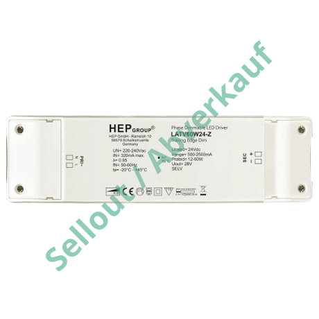 DRIVER LED CV 60W 24V DIMMABLE TRIAC | LATV60W24-Z