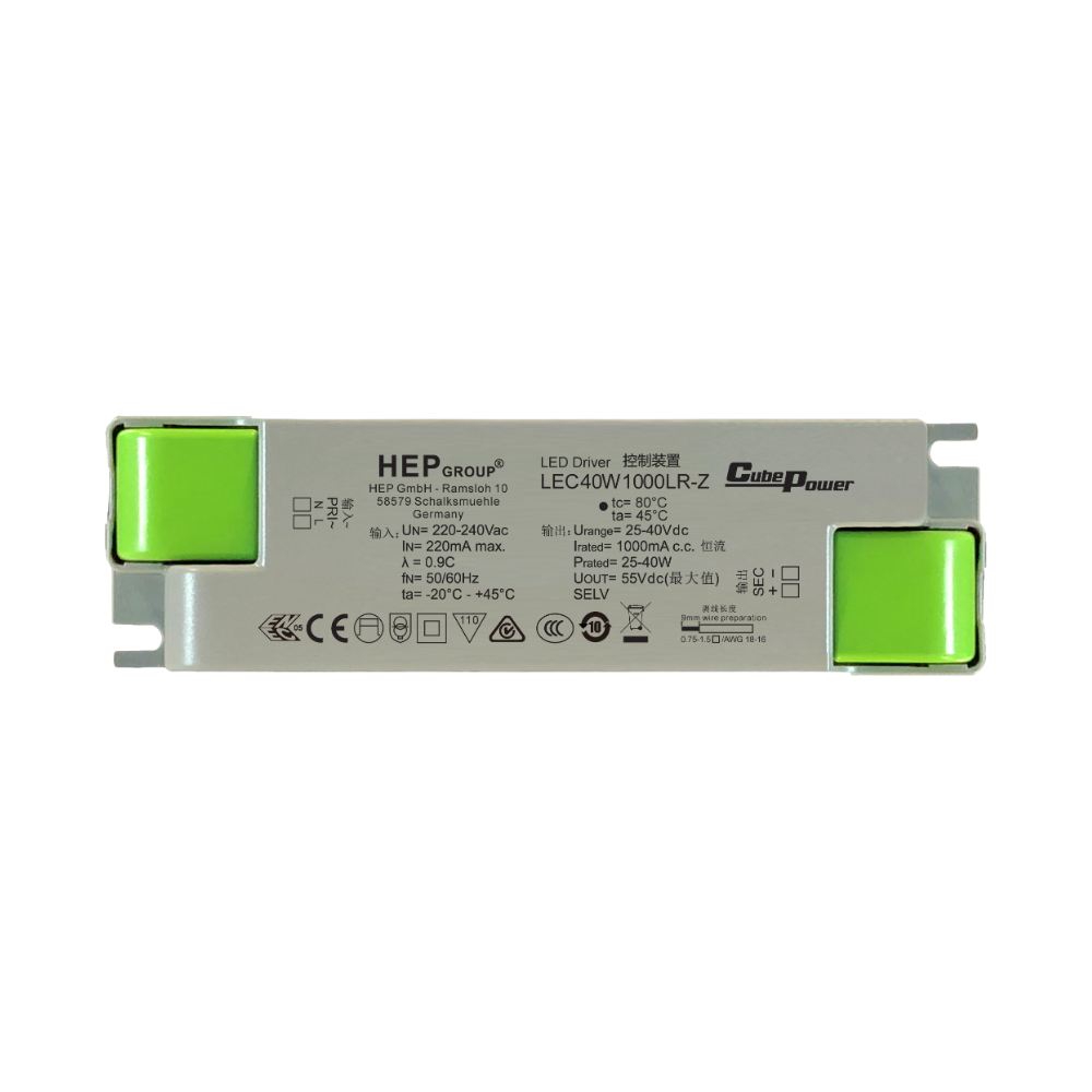 DRIVER LED CC 20W 500mA NON-DIMMABLE | LEC20W500LR-Z